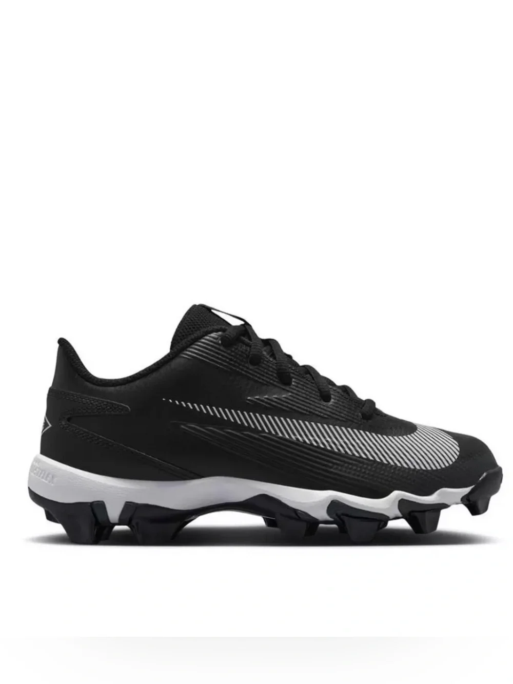 Little Kids' Nike Diamond Clutch Molded Baseball Cleats Black White